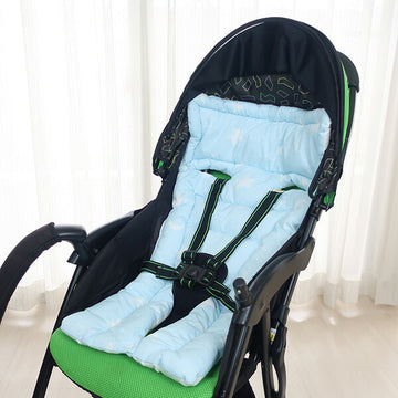 フジキ リバ-シブルベビーカー用クッション エトワールプラス サックス【送料無料 沖縄・一部地域を除く】